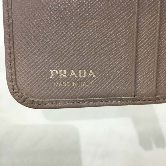 Prada Pink Zip Around Wallet Sku# 58600